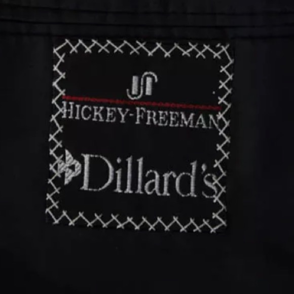 HICKEY FREEMAN SUIT TWO BUTTON CLOSURE SIZE 40R Dark Blue - Picture 3 of 8